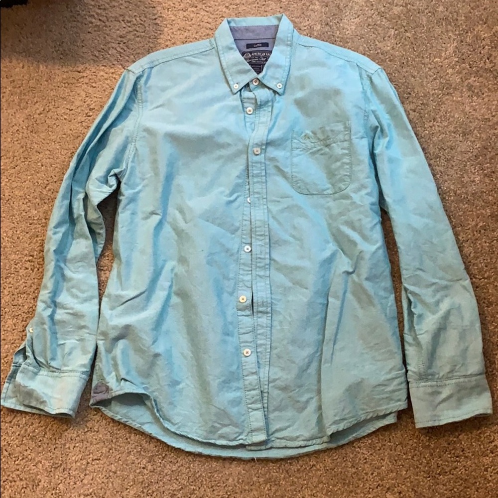 Teal American Rag button-down